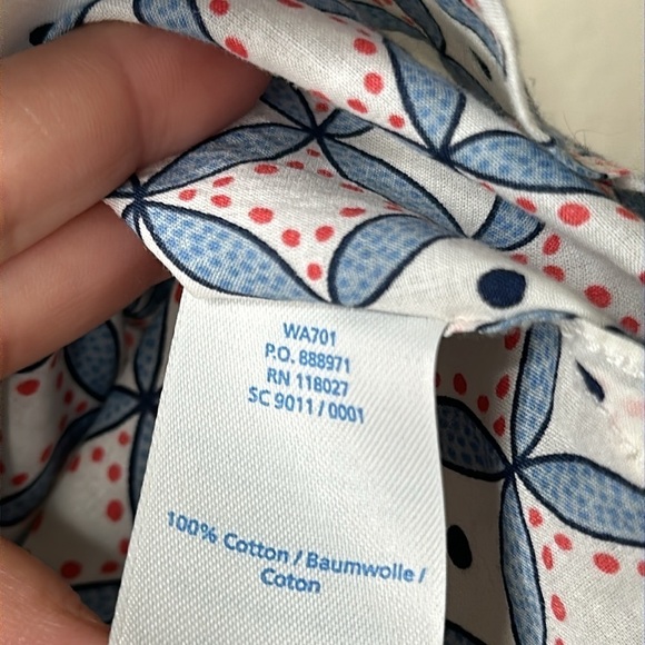 NWOT Boden Sleeveless Hidden Button Down Top Size 2  Cotton Pockets Crisp Collar - Picture 4 of 12